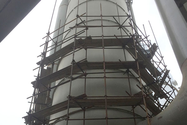 陜西咸陽(yáng)彬州渭化寶鋼氣體空冷塔保溫保冷施